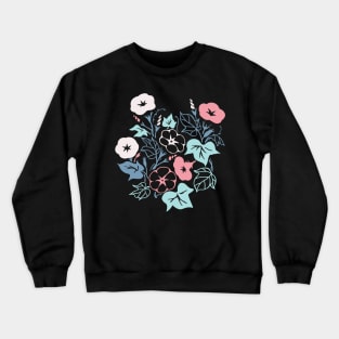 Lovely Morning Glory Flowers Crewneck Sweatshirt